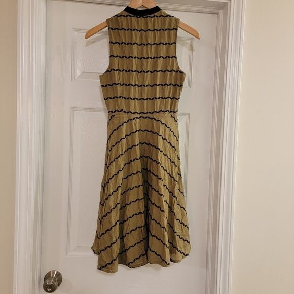 Anthropologie Postmark Bubbled Bands Shirt Dress size 00 - Picture 3 of 5